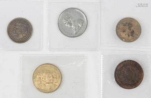 (lot of 5) Campaign medals, 1840-1870