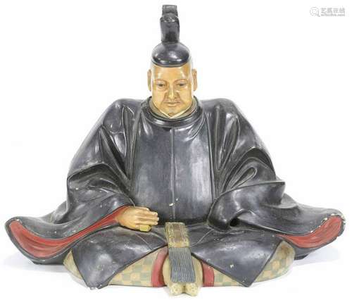 Japanese Ceramic Sculpture of Samurai War Lord