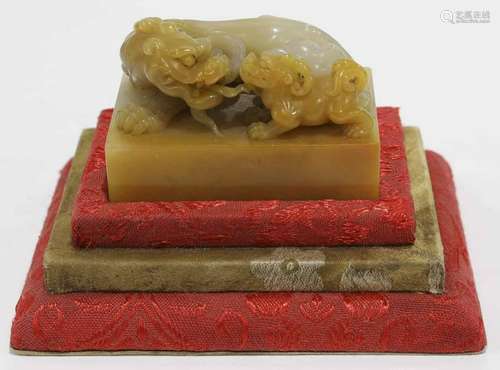 Chinese Carved Hardstone Seal