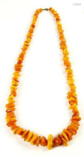 Chinese Strand of Amber Necklace