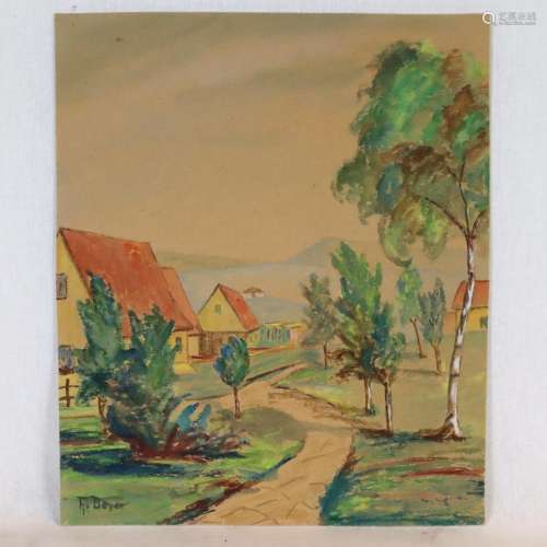 Beyer, Hans (zugeschrieben) (1878-1963) - Dorfstra…