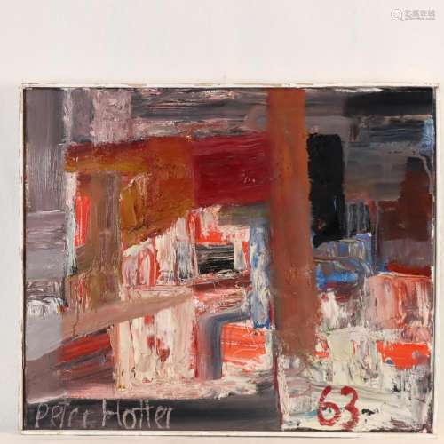 Hotter, Peter (20.Jh.) - Abstrakte Komposition, Öl…