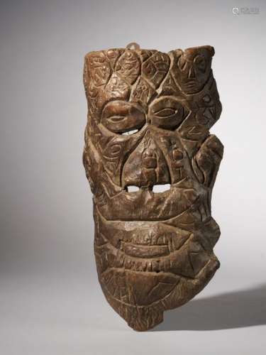 Masque de Shaman, Tibet, XXeme siècle, 38x20x11cm,…