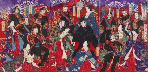 Emperor Meiji's entourage