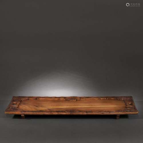 Tray with handles made from huanghuali wood, decor…