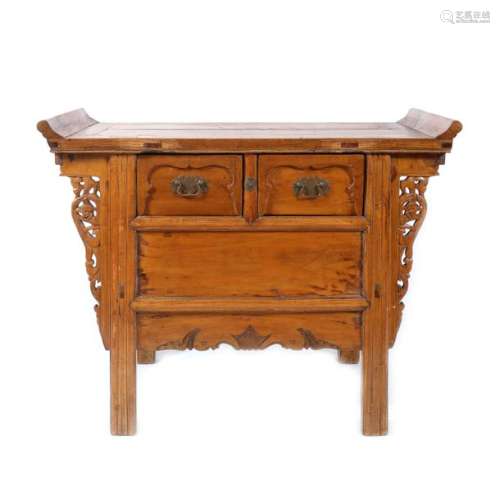 Elm wood Butterfly cabinet, Qing Dynasty, China, b…