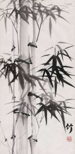Wind blowing through bamboo leaves