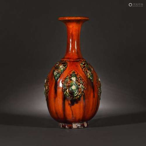 Sancai glaze ceramic vessel, Tang Dynasty, China, …