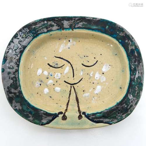 A Pablo Picasso Diaule Player Dish