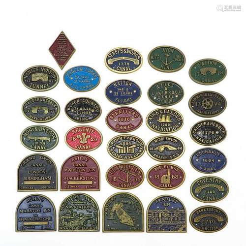 A Lot of Bronze Ship Plaques