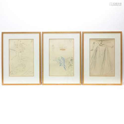 A Collection of Three Lithographs