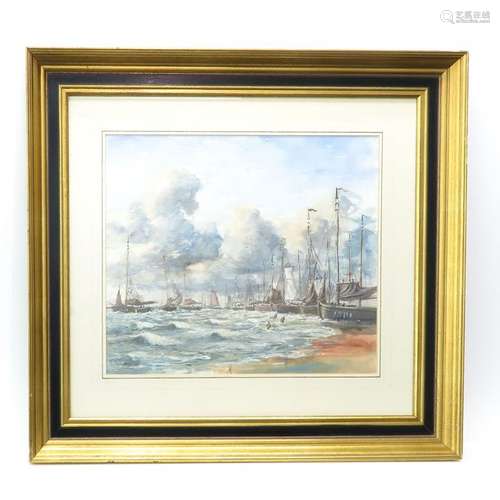 A Water Color Signed C. Waning