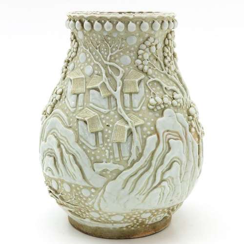 A Chinese Blanc de Chine Vase