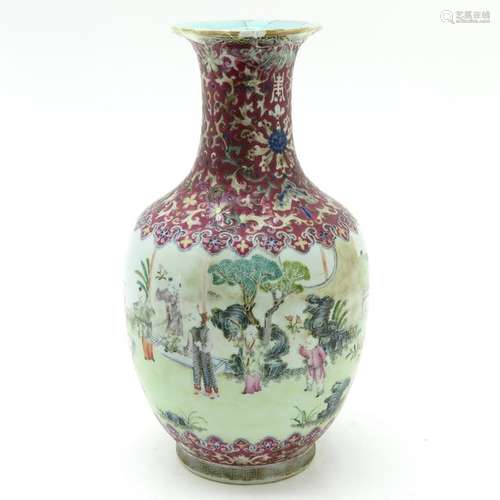 A Famille Rose Decor Vase