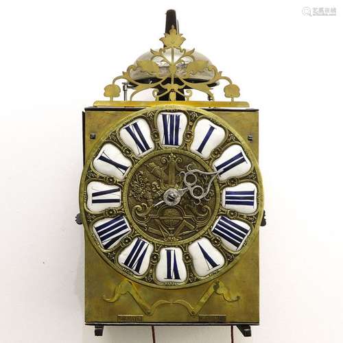 A Signed French Comtoise Clock