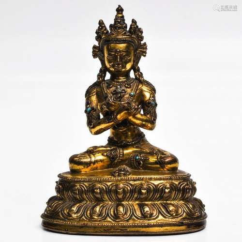 A Gilt Bronze Buddha Sculpture