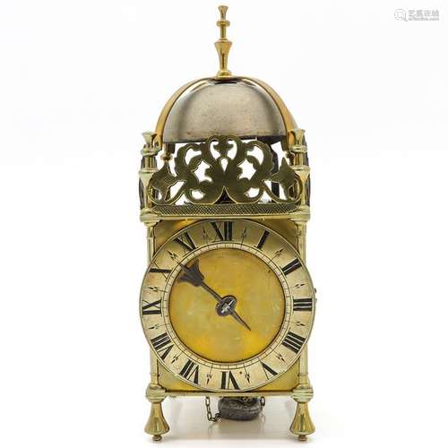 A 17th 18th Century French Lantern Clock