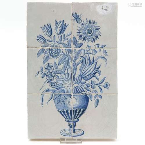 An 18th Century Delft Tile Tableau