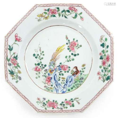 A Famille Rose Decor Plate