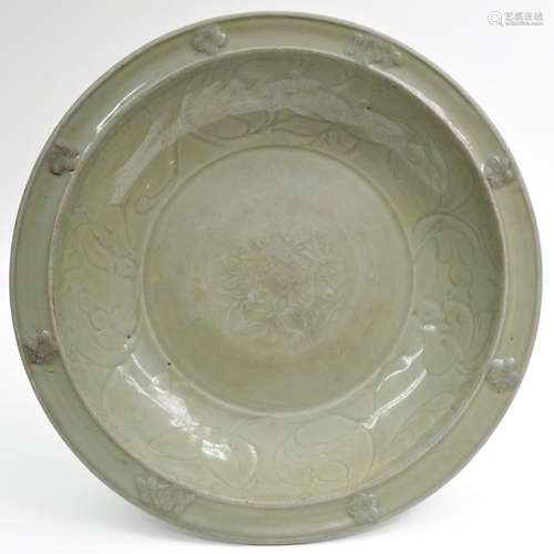 A Chinese Celadon Longquan Dish