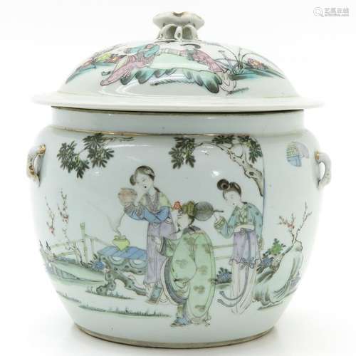 A Chinese Famille Rose Jar with Cover