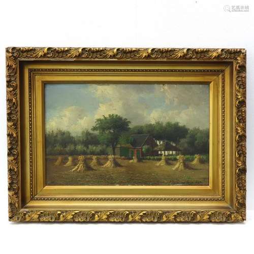 An Oil on Panel Signed J. Zwart v.D. Laan