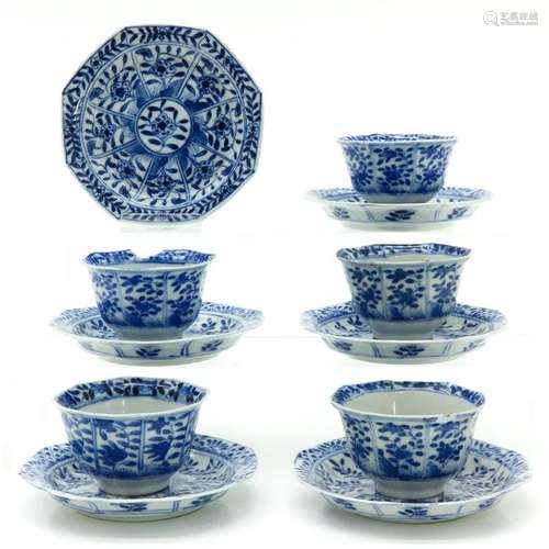 A Collection of Chinese Cups and Saucers