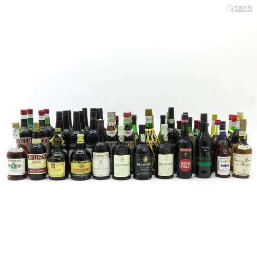 A Collection of Wine and Spirits