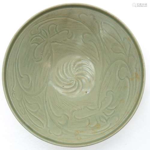 A Chinese Carved Celadon Bowl