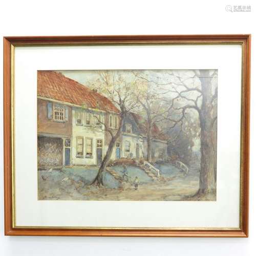 A Water Color Signed J.D. Van Velzen