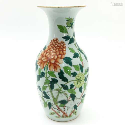 A Chinese Polychrome Decor Vase