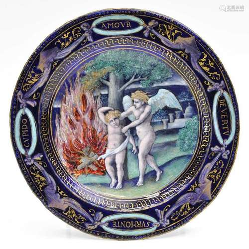 An 18th 19th Century European Enamel Dish