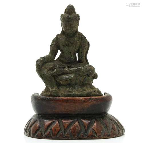 A Bronze Javanese Buddha Sculpture