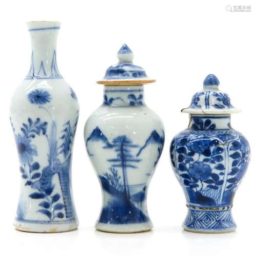 Three Chinese Miniature Vases