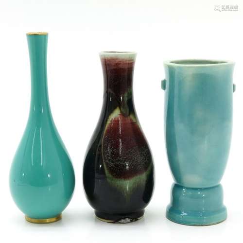 Three Chinese Vases