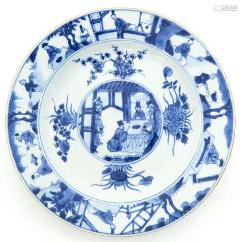 A Chinese Blue and White Plate