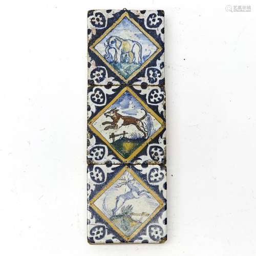 An Early 17th Century Tile Tableau