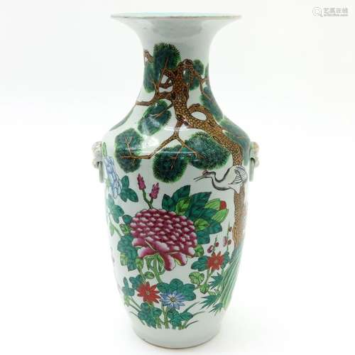 A Chinese Polychrome Decor Vase