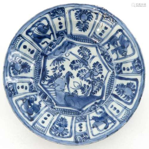 A Chinese Blue and White Plate