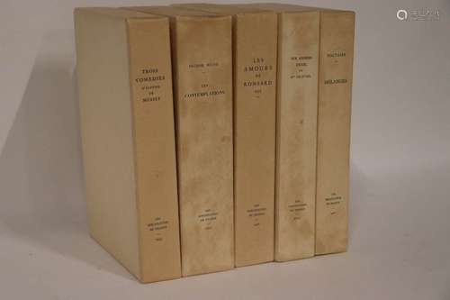 Bibliolâtres de France (Collection). 5 volumes in …