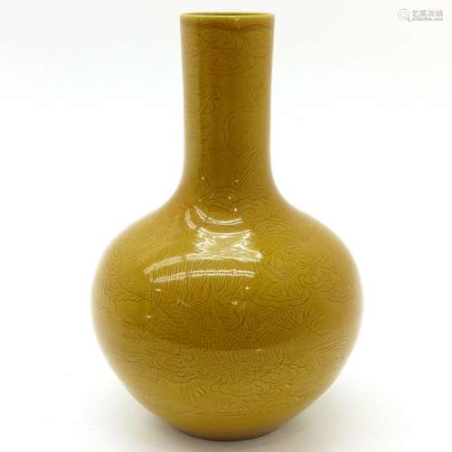 A Monochrome Chinese Bottle Vase