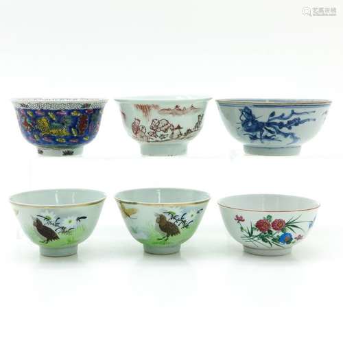 A Collection of Six Chinese Bowls