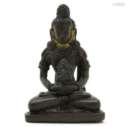 A Bronze Nepal Buddha