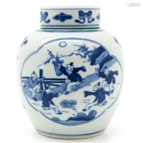 A Chinese Blue and White Ginger Jar