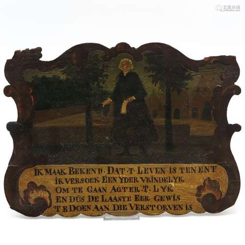 A 19th Century Dutch Plaque