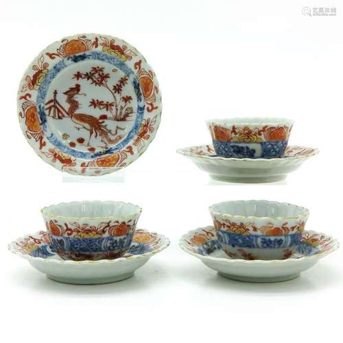 A Collection of Chinese Cups and Saucers