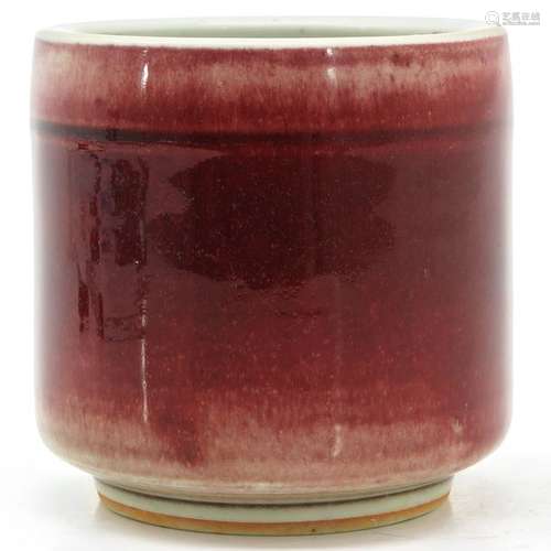 An Ox Blood Decor Brush Pot