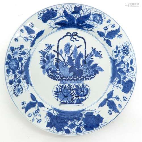 A Chinese Blue and White Plate