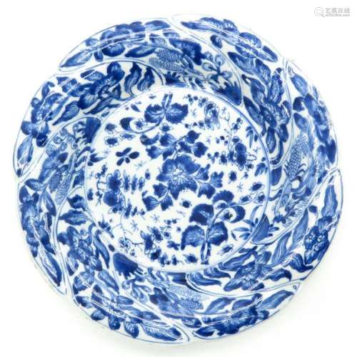 A Chinese Blue and White Plate