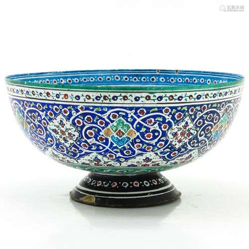 A Persian Enameled Bowl